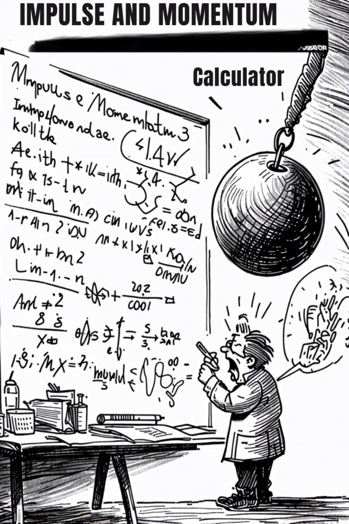 Momentum and impulse calculator