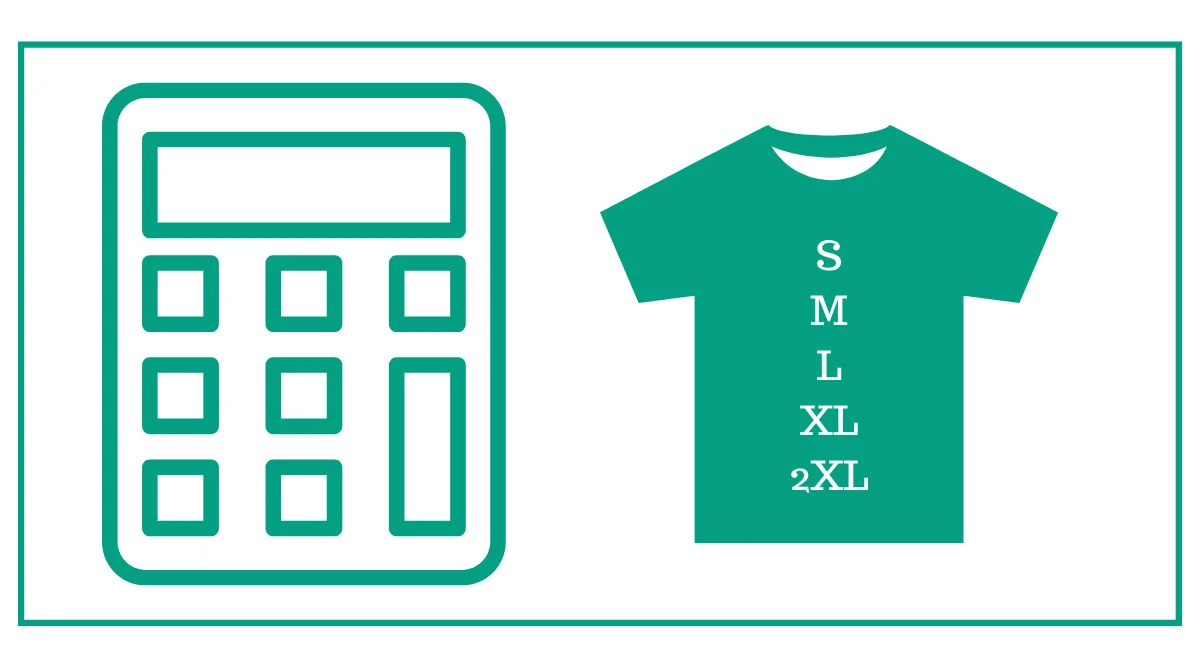 T shirt outlet size calculator