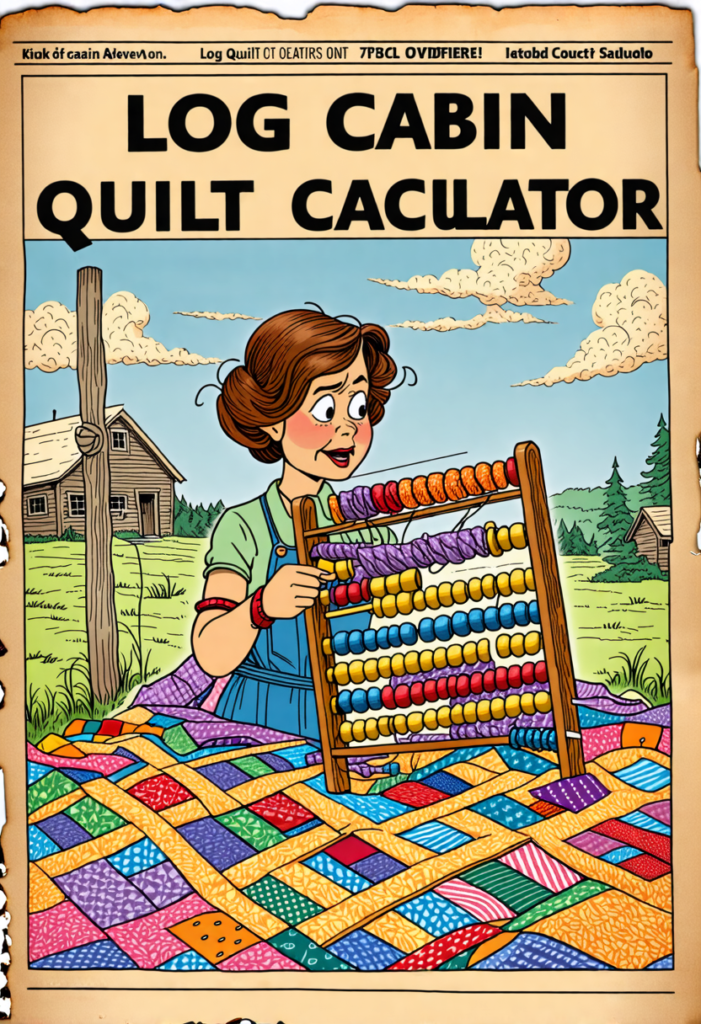 Log Cabin Quilt Calculator