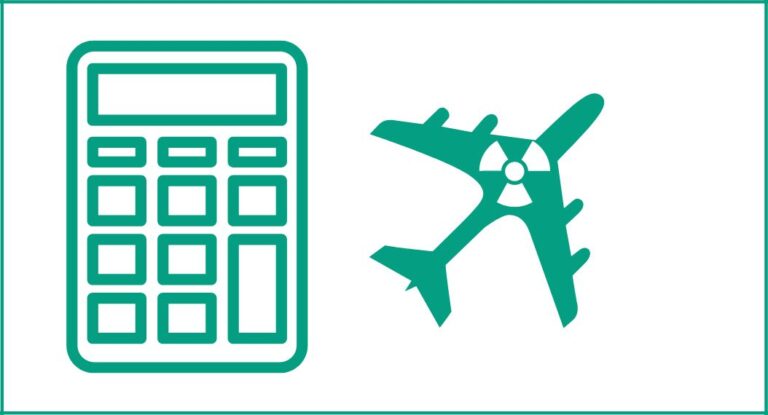 airplane radiation calculator