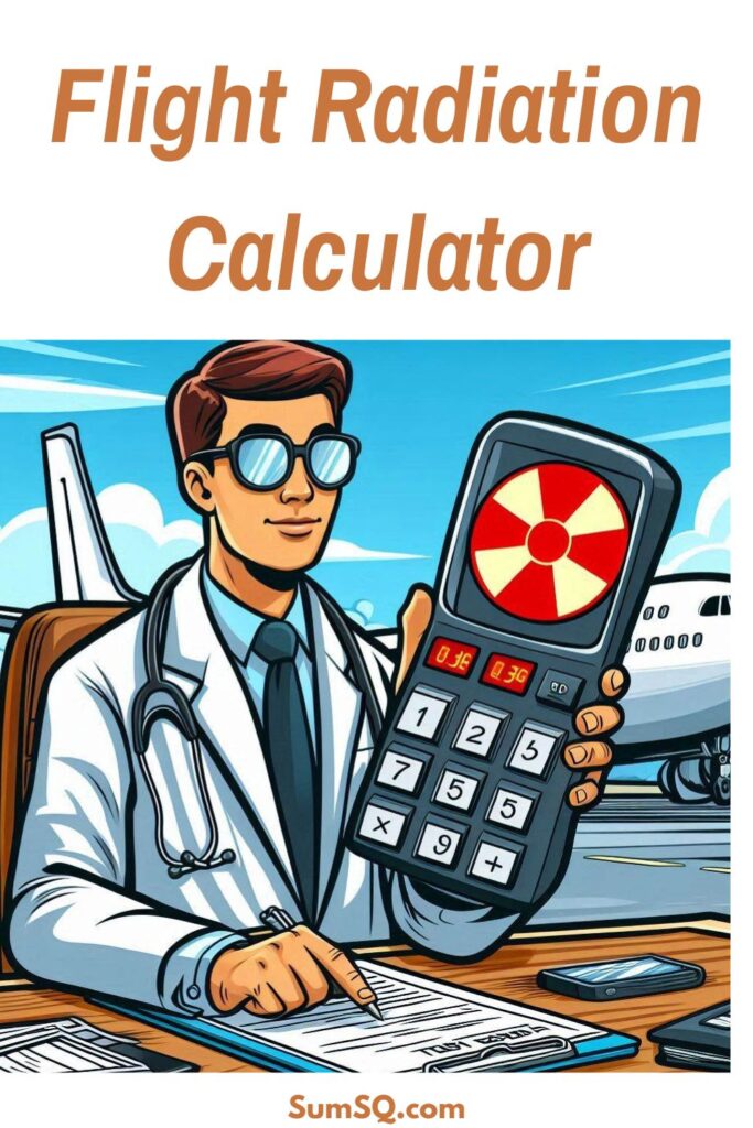 radiation from flying calculator